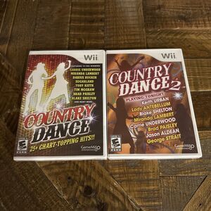 Country Dance 1 & 2 Nintendo Wii Lot of 2 Factory Sealed New